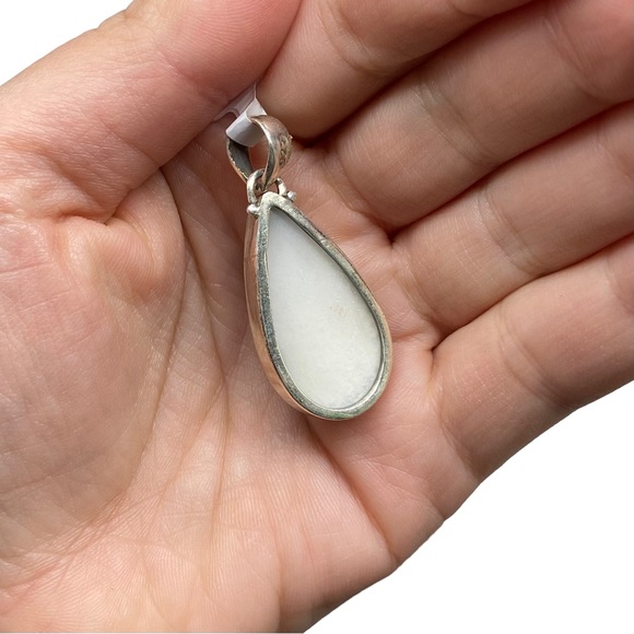 Purple Titanium Druzy Necklace Pendant 925 Solid Sterling Silver - Picture 6 of 6